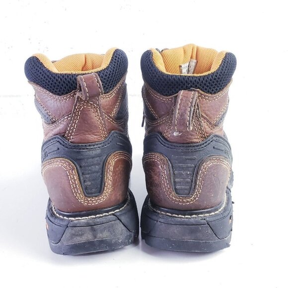 Thorogood  Men's 9W Gen-Flex2 6" Non Slip Soft Toe Leather Work Boots Brown - Picture 4 of 11